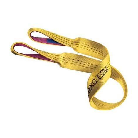 Cinghia  sollevamento  robur - Asole  rinforzate  kg.3000  l.mt  6  giallo