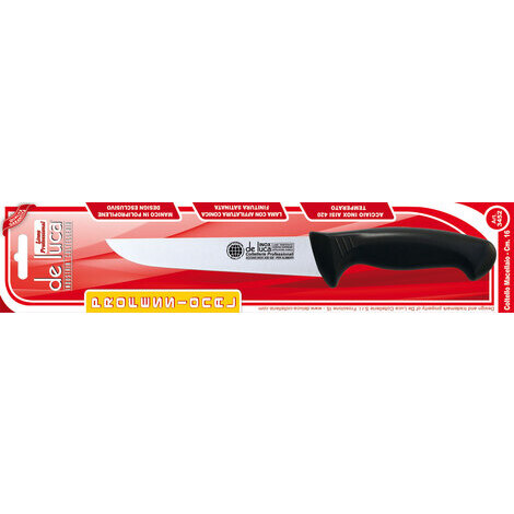 Coltello macellaio lama inox 20 cm manico in plastica