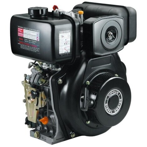 Motore diesel 6,7 hp avv. strappo kipor kama albero cilindrico