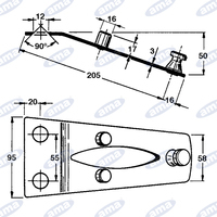 Piastra portacoltello adattabile a MARANGON RIF. 020040315