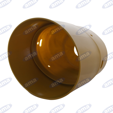 Controcuffia ovale in plastica rigida con fascia lunga,  285 lunghezza 260 mm.