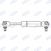 Molla a gas Stabilus estensione massima 405 mm 200N, corsa 160 mm, asta 8 mm tubo 18 mm, sfere con attacco M8x13mm, Finestrino posteriore Riferimento orginale 000986292