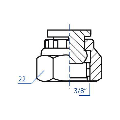 TAPPO F/ GIREVOLE F.3/8