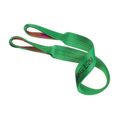 Cinghia  sollevamento  robur - Asole  rinforzate  kg.2000  l.mt  5  verde
