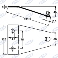 Piastra portacoltello adattabile a PZ rif. 0250