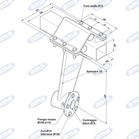 SUPPORTO COMPLETO ANTERIORE SENZA DISCO 460-510