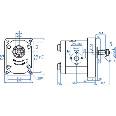 POMPA GR2 SX 16 CC 250BAR