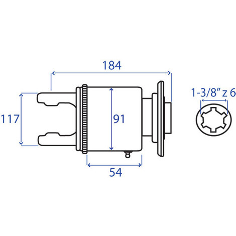 RUOTA LIBERA T80 RL2 1-3/8