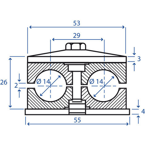 BLOCCHETTO FERMATUBO 2.P. T.14