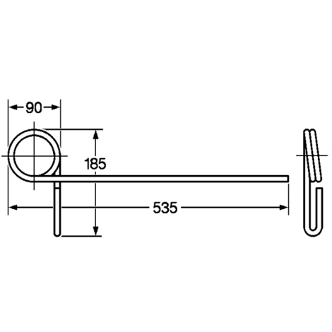 Dente strigliatore 530 att.185 filo  8