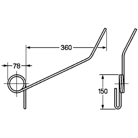 Dente seminatrice gaspardo post. lunga