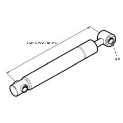 STABILIZZATORE MOLLEGGIO M293-M95 FORO 8