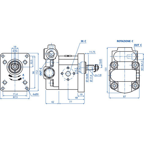 POMPA GR2 C25XRP DX 11 CC