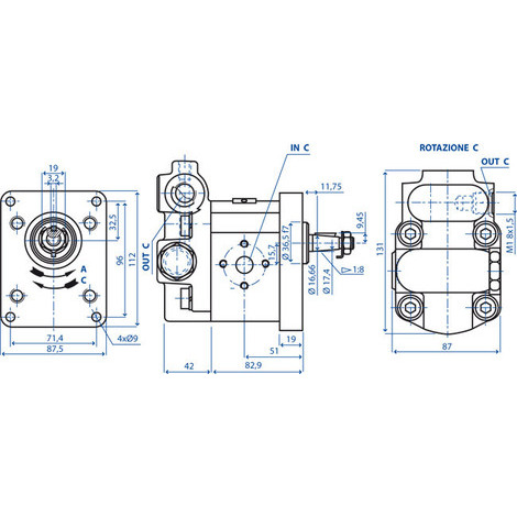 POMPA GR2 C31XRP DX 15 CC