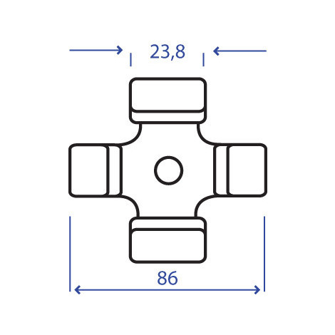 CROCIERA BYPY 654 23,8 X  86