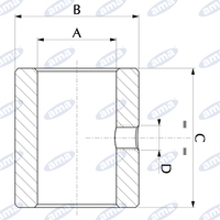 Supp.a boccola x stelo Ø16 d35