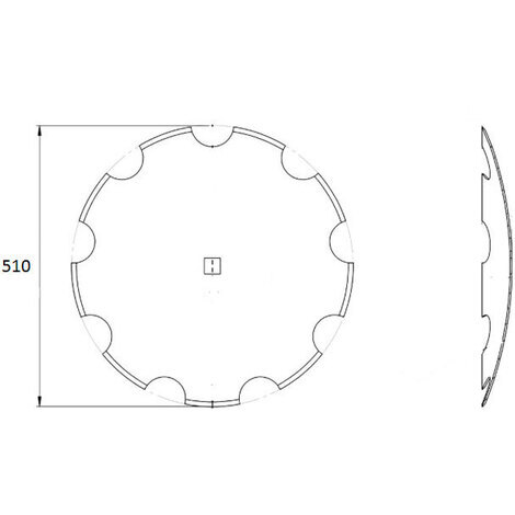 DISCO FRANGIZOLLE 510 DENTATO