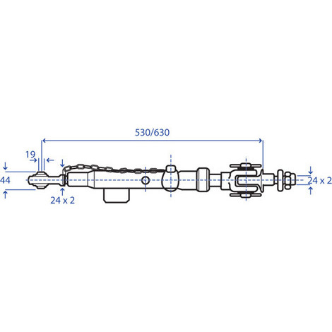 STABILIZZATORE LAT. L.MIN 530 L.MAX 630