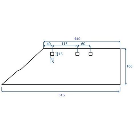 VOMERE TIPO NARDI 9C53L DX 3 FORI