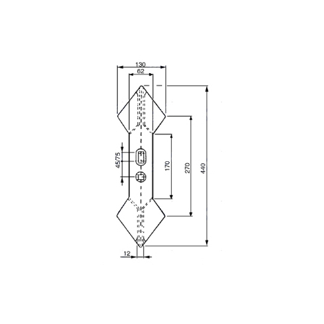 VOMERE X MOLLE CHISEL DOPPIA LANCIA 130