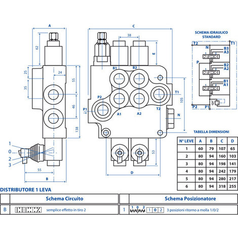 DISTRIBUTORE 80LT 1LEVA SE IN TIRO