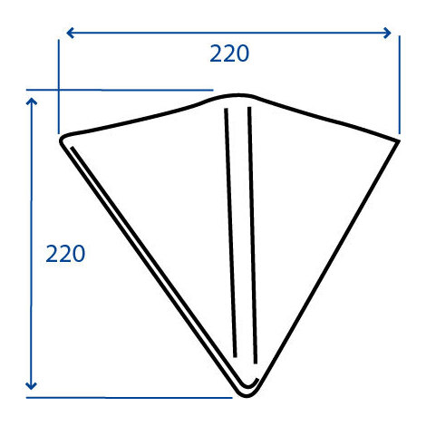 VOMERINA TRIANGOLARE 220X220