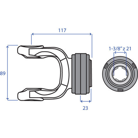 FORCELLA ATT. S.2400 1-3/8