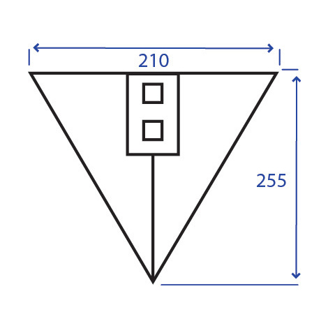 VOMERINO TIPO CALA' 210X250X8 F.14 I.70