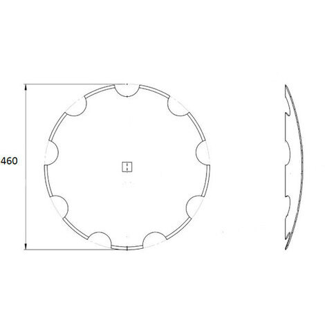 DISCO FRANGIZOLLE 460 DENTATO