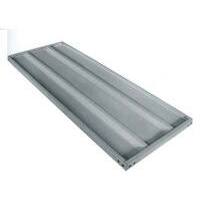 Ripiano metallico rinforzo doppio prometal - Acciaio vern grigio cm 100x50