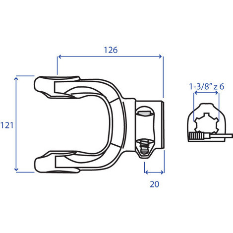 FORCELLA ATT. S.2600 1-3/8