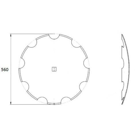 DISCO FRANGIZOLLE 560 DENTATO