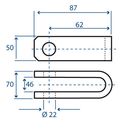 FORCELLA PER BRACCI F.22