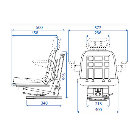 SEDILE SKAY GT60 C/MOLLEGGIO M20 E GUIDE