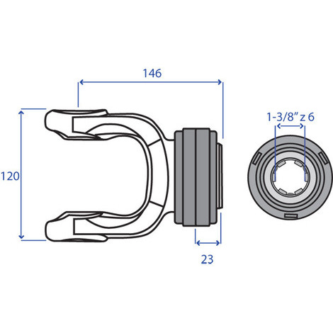 FORCELLA ATT. S.2600 1-3/8