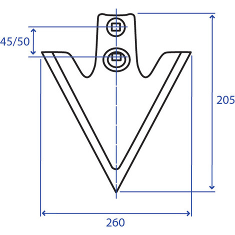 VOMERINA 260X210 INT 45-50 SP.6