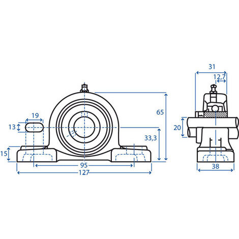 SUPPORTO SERIE UCP 204