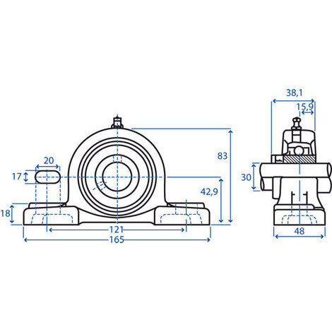 SUPPORTO SERIE UCP 206