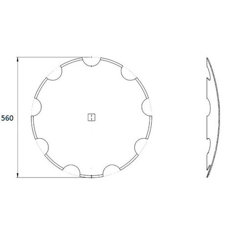 DISCO FRANGIZOLLE 560 DENTATO