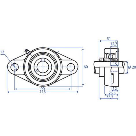 SUPPORTO SERIE UCFL204