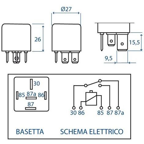 RELAYS AVVIAMENTO 12V FUNZ. CONTINUO