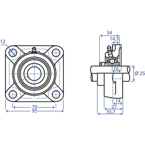 SUPPORTO SERIE UCF 205