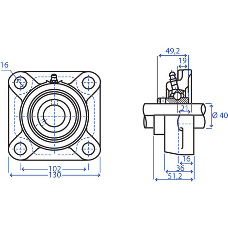 SUPPORTO SERIE UCF 208