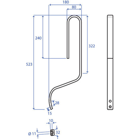 MOLLA ROMPITRACCIA 32X10 L.523 C/VOMERE