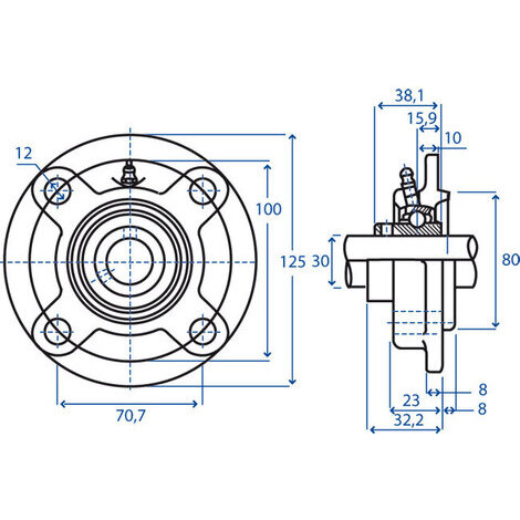 SUPPORTO SERIE UCFC 206