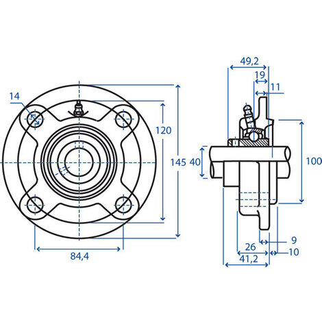 SUPPORTO SERIE UCFC208