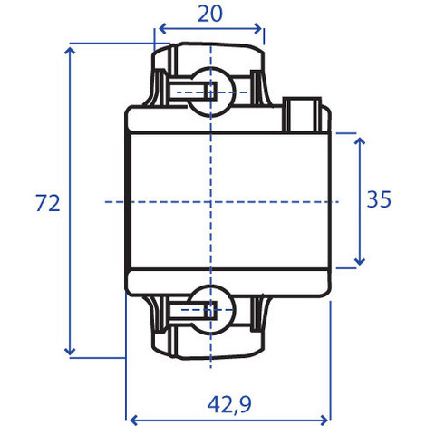 CUSCINETTO X SUPP.AUTOALLIN. TIPO UC207