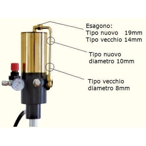 AEROPULSOMETRO GRASSO per fusti da 50-60 kg. Rapporto di compressione 50:1