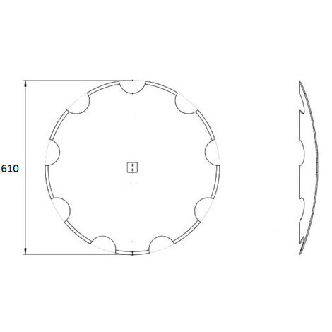 DISCO FRANGIZOLLE 610 DENTATO