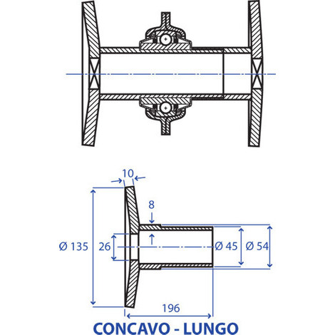 SEMIDISTANZIALE CONCAVO D.155 L.196